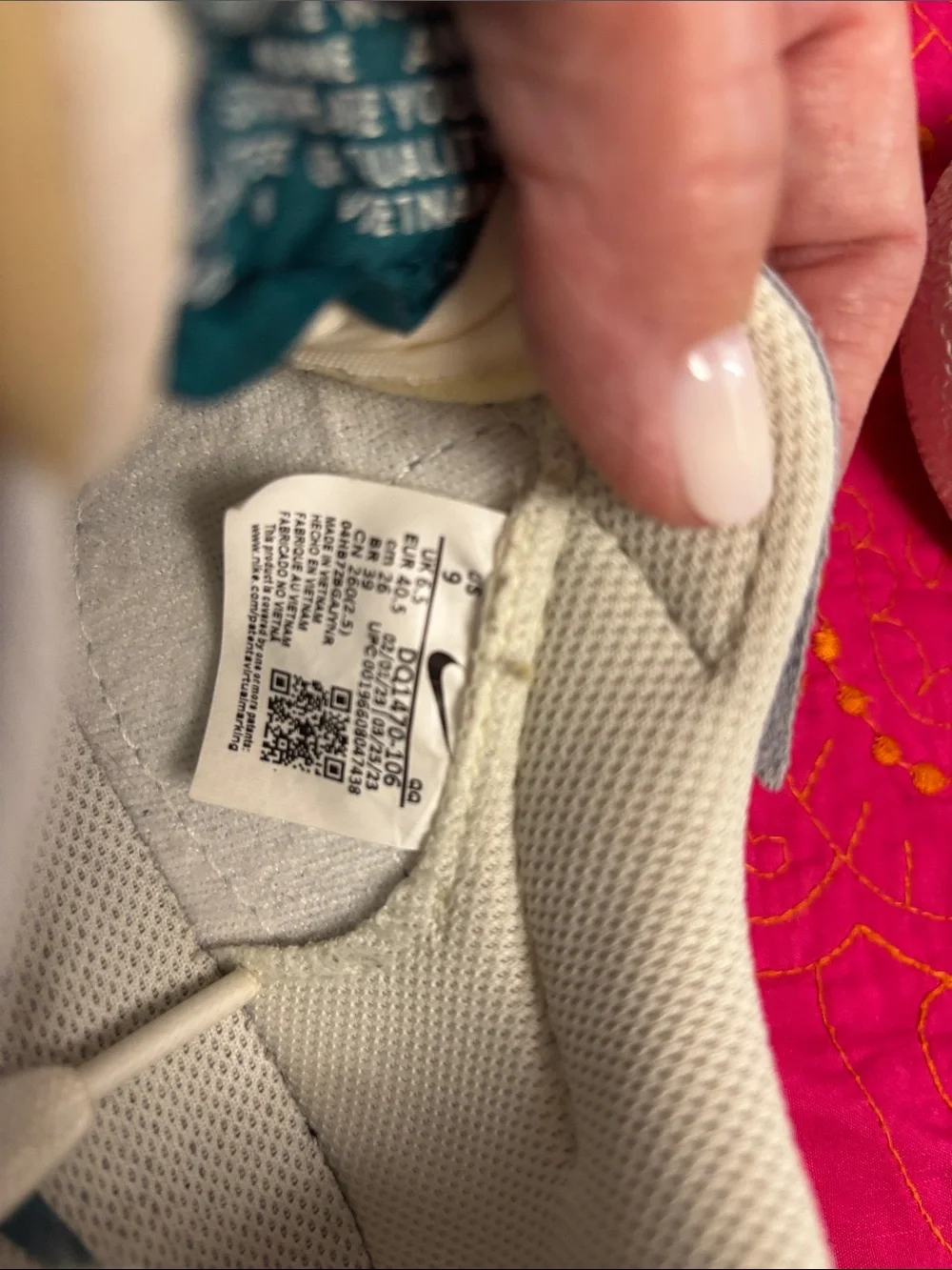 Nike Women’s Low-Top Sneakers in White and Teal